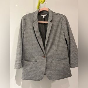 Lauren Conrad fitted houndstooth blazer